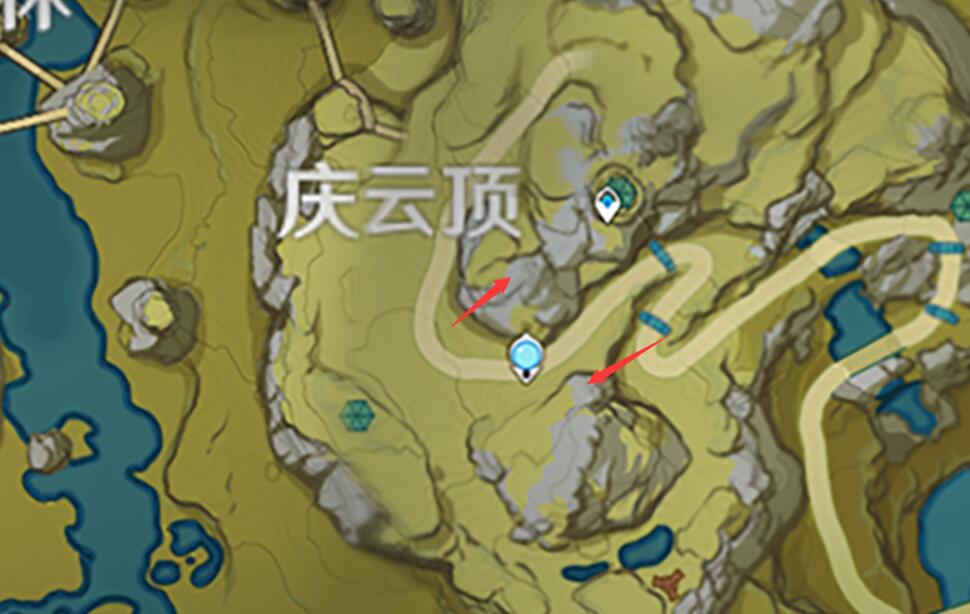 原神玩家们从七天神像所在浮岛旁边的两座山头处滑翔都能成功登上浮空岛